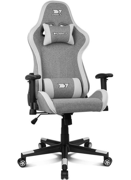 Silla gaming Drift DR90 PRO gris blanco